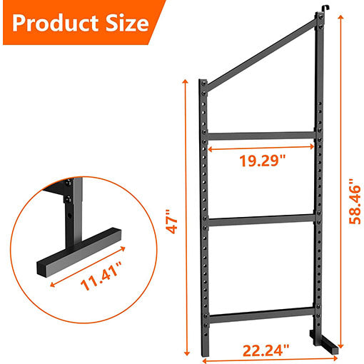 4-Pack No-Drill Shipping Container Adjustable Shelf Brackets