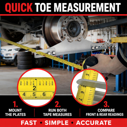 Wheel Toe Alignment Tool Kit with Digital Angle Finder