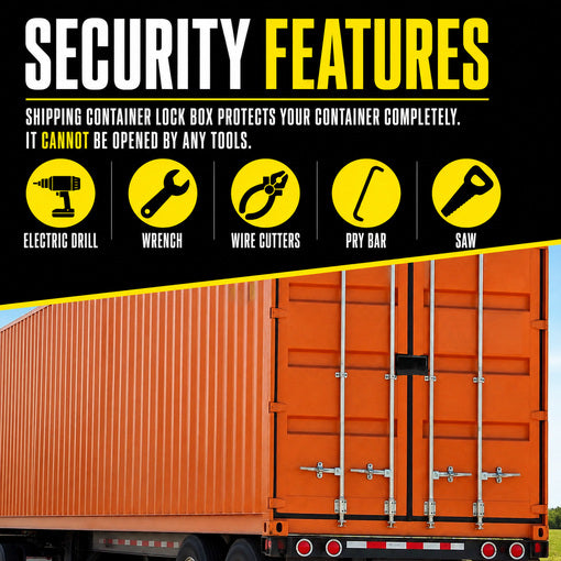 Heavy-Duty Bolt-On Shipping Container Lock Box