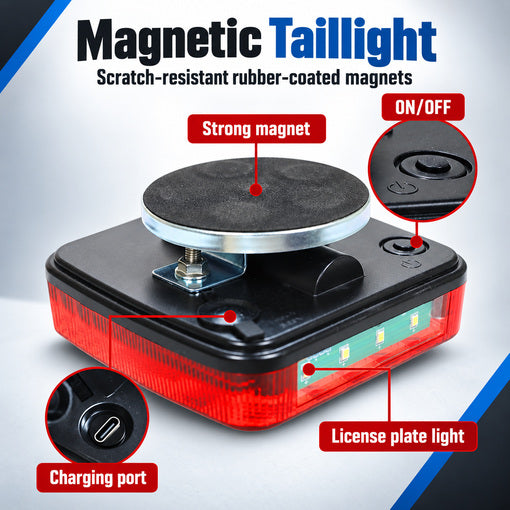 Upgraded Wireless Magnetic Trailer Tow LED Lights