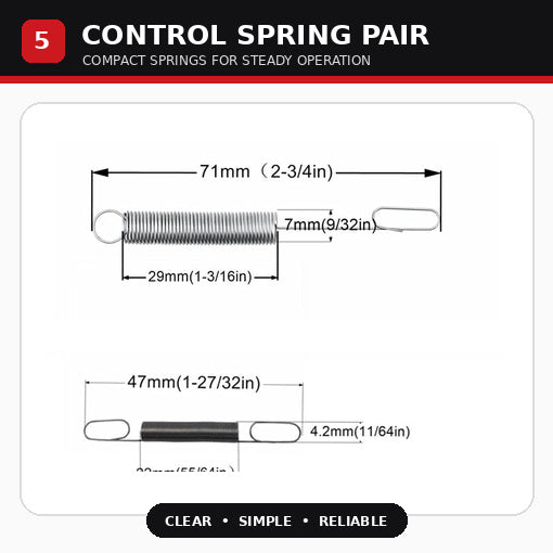 34PCS Replacement Throttle Springs Assortment Kit