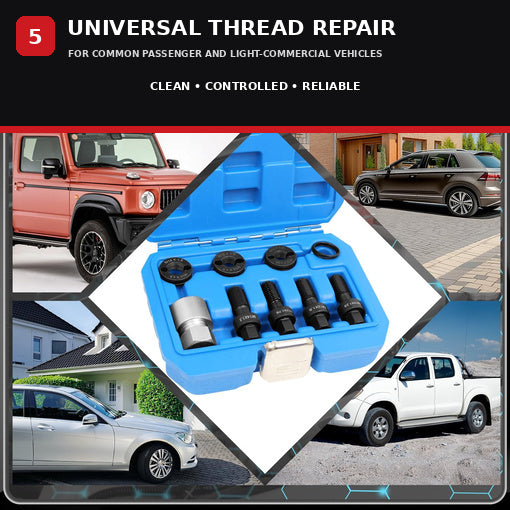 8PCS M12 and M14 Wheel Stud Thread Restorer Kit