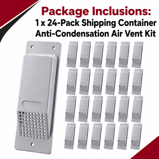 24-Pack Shipping Container Anti-Condensation Air Vent Kit