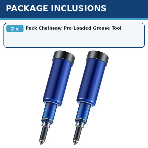2-Pack Chainsaw Pre-Loaded Grease Tool
