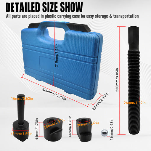 Dual Wheel Separator Tool Set with 11 Threads
