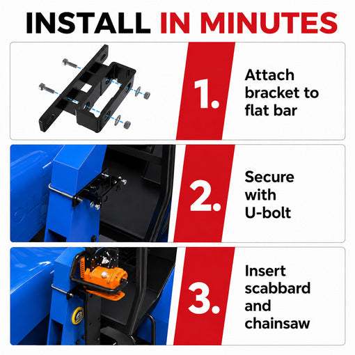 20-Inch Tractor/Mower/ATV/UTV Chainsaw Carrier Kit