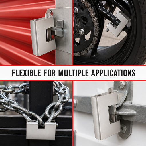 Heavy-Duty Shipping Container D-Shaped Padlock