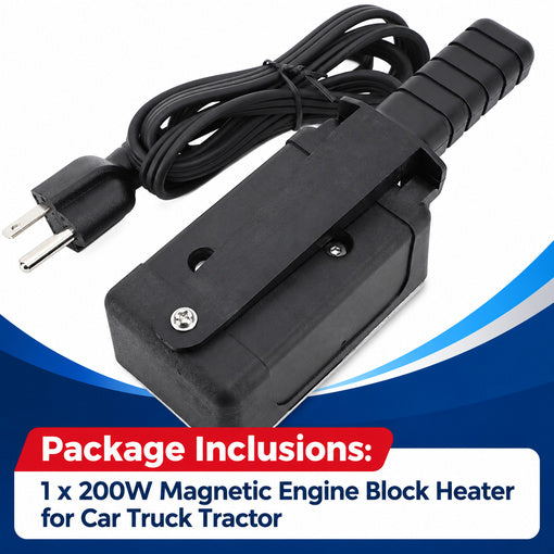 200W Magnetic Engine Block Heater for Car Truck Tractor
