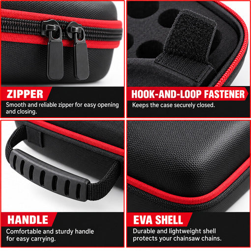 Anti-Tangle Chainsaw Chain Storage Case