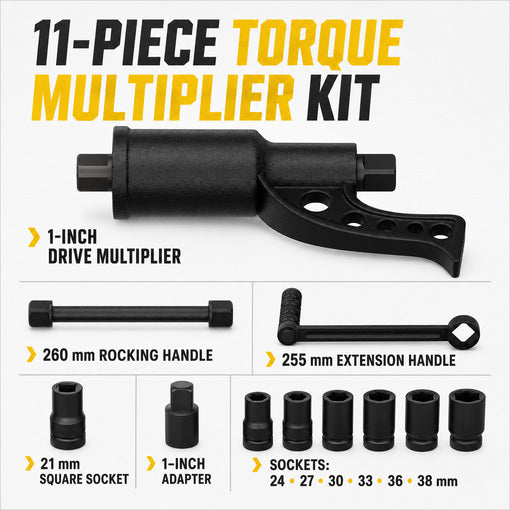 1" Drive Heavy-Duty Torque Multiplier Wrench Set