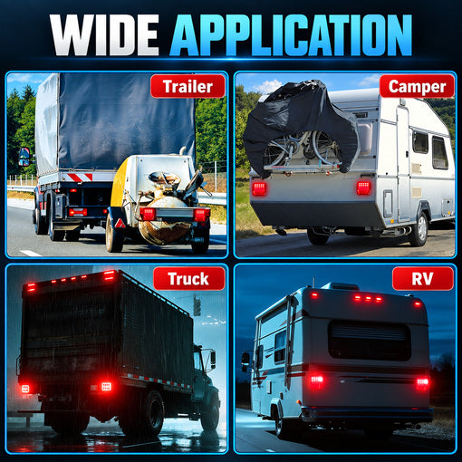Upgraded Wireless Magnetic Trailer Tow LED Lights