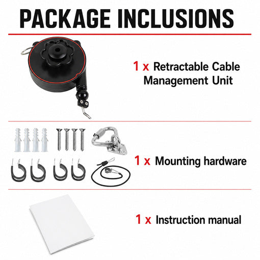 Universal EV Overhead Retractable Cable Management System