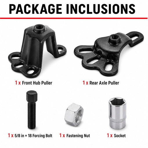 Universal Front & Rear Wheel Hub Puller Set