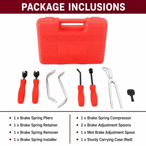 8-Piece Drum Brake Tool Kit