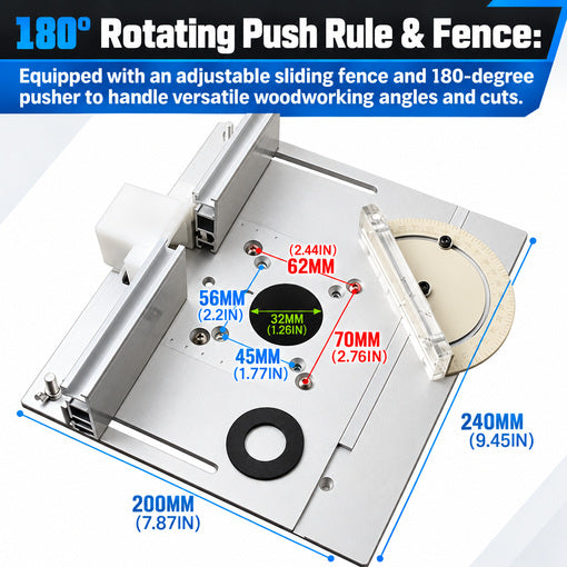 Router Table Insert Plate Set