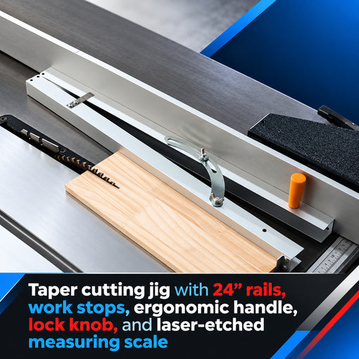 Table Saw Tapering Jig for Angle Cutting