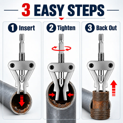 2-Pack Broken Pipe Thread Extractor Tool