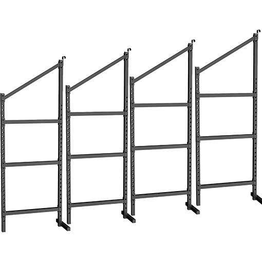 4-Pack No-Drill Shipping Container Adjustable Shelf Brackets