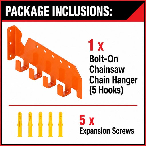 Bolt-On Chainsaw Chain Hanger