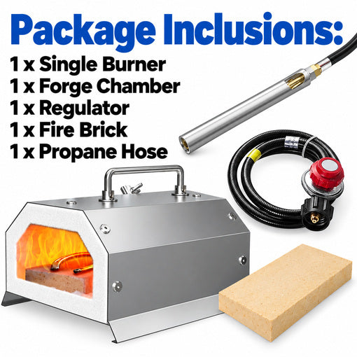 Single Burner Propane Blacksmith Forge Kit