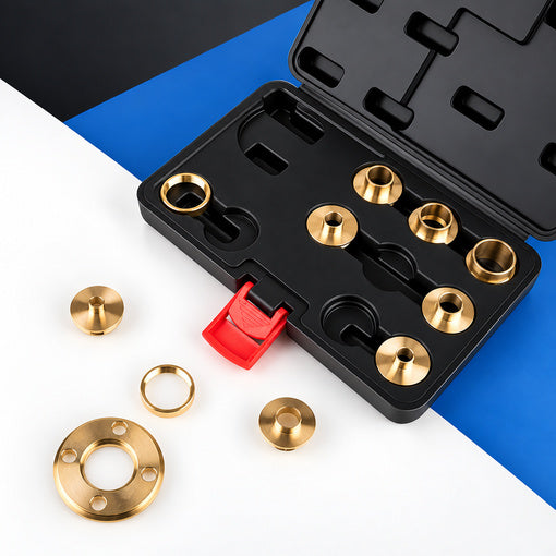 11PCS Brass Router Bushing Guide Set