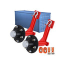 2-Pack Shipping Container 6-Lug Wheels Kit