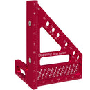 Carpenter Square Hole Scribing Ruler