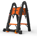 Heavy Duty 16.5 FT Telescoping A-Frame Ladder