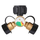 Universal Propane Tank Splitter with Gauge