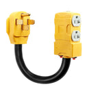 50 Amp to 20 Amp 110V RV Distribution Adapter