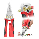 8-in-1 Wire Stripper Cutter with AC Voltage Detector
