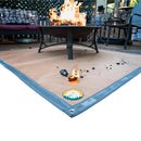 Outdoor Portable Fire Pit Mat for Under Grills