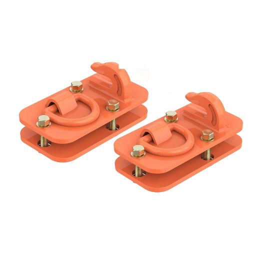 2-Pack 3/8" Tractor Bucket Hooks with Tie Down Ring