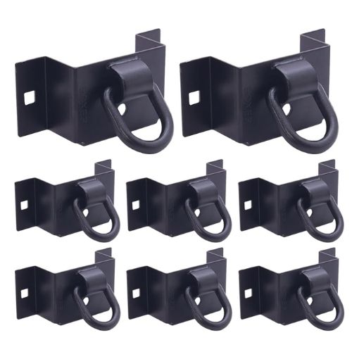 Bolt-On Trailer Side 2x4 Brackets with Welded D-Ring