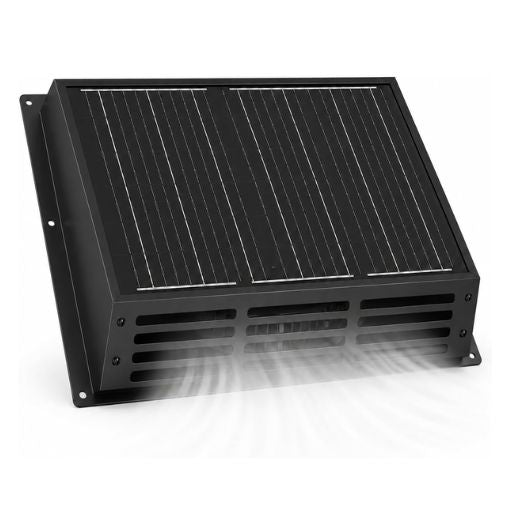25W Solar Powered Exhaust Fan with 430 CFM High Airflow Ventilation