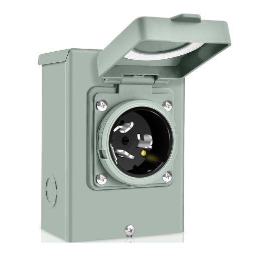 Shipping Container 50 Amp Generator Power Inlet Box