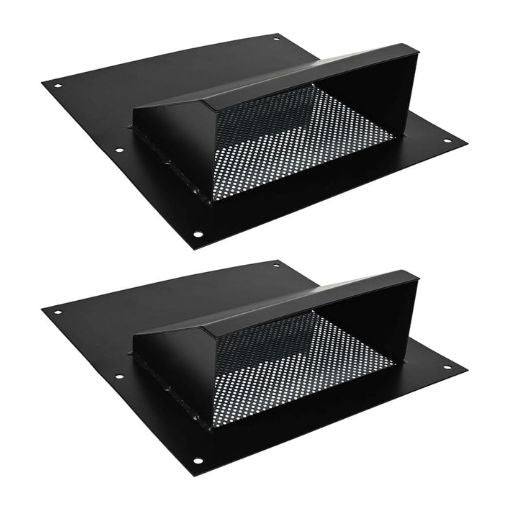 2-Pack Shipping Container Steel Vent with Bug Screen