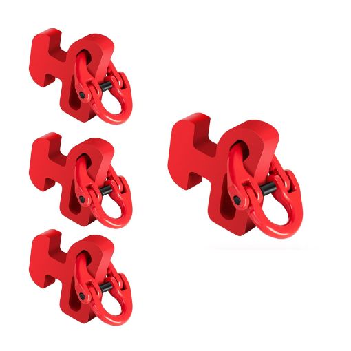 4-Pack Shipping Container Chain Bridle Hooks with Hammerlocks