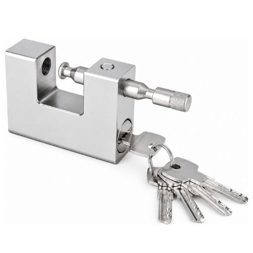 D-Shaped Heavy-Duty Shipping Container Padlock with 5 Keys