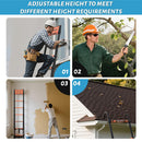 One-Step Collapsible 12.5FT Telescoping Ladder