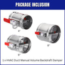 HVAC Duct Manual Volume Backdraft Damper