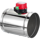 Motorized HVAC Duct Volume Backdraft Damper