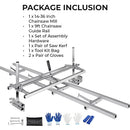 Chainsaw Mill and Rail Mill Guide System Complete Kit