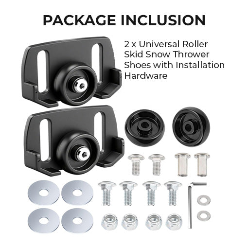 Universal Roller Skid Snow Thrower Shoes