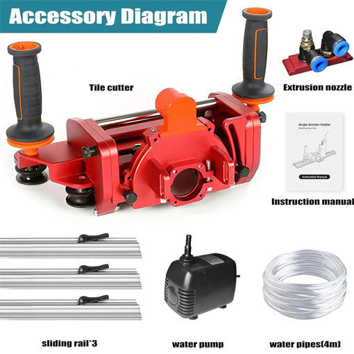 Electric Orbital Angle Grinder Tile Cutter for Large Tiles