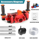 Electric Orbital Angle Grinder Tile Cutter for Large Tiles