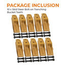 Skid Steer Bolt-on Trenching Bucket Teeth