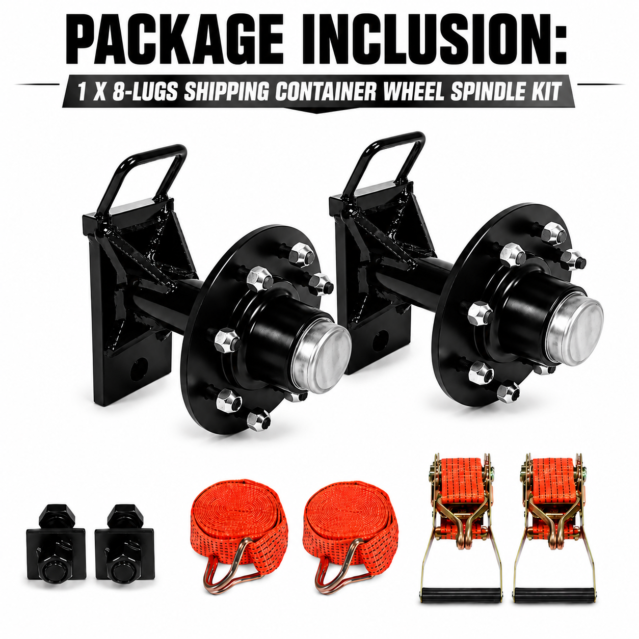 8-Lugs Shipping Container Wheel Spindle Kit