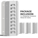 4-Pack Shipping Container Metal Air Vents