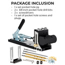 Pocket Hole Jig Kit with Quick Clamp and Dust Collection